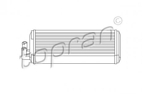 Радиатор печки (272x157x42) AUDI 100, A6 1.6-2.8 06.76-12.97 TOPRAN 103705 (фото 1)