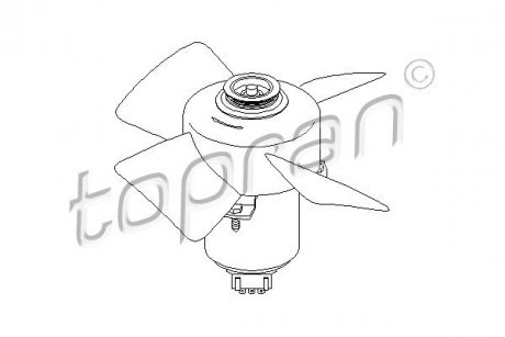 Вентилятор радиатора 250W/80W 280mm TOPRAN 107 708 CN5 (фото 1)