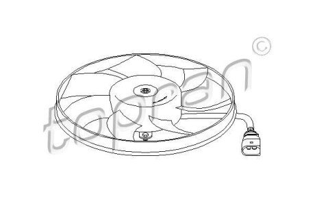 Фото автозапчастини вентилятор, охлаждение двигателя TOPRAN 111284