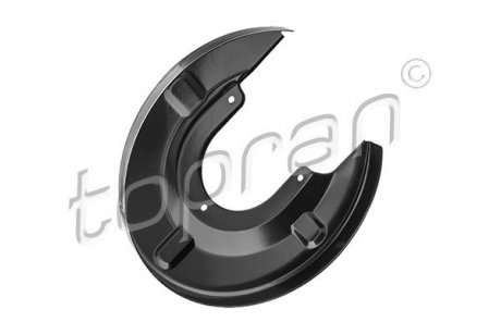 Верхняя часть защиты тормозного диска задний левая/правая диаметр 280мм Volkswagen TRANSPORTER IV 1.9D-2.8 07.90-06.03 TOPRAN 116826