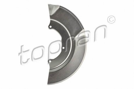 Верхня частина захисту гальмівного диску передня ліва Volkswagen TRANSPORTER IV 1.9D-2.8 07.90-06.03 TOPRAN 116838