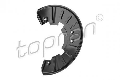 Верхня частина захисту гальмівного диску передня ліва/права діаметр 330мм Volkswagen TOUAREG 2.5D-6.0 10.02-03.18 TOPRAN 116841 (фото 1)