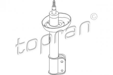 Амортизатор газовий переднiй, лiвий TOPRAN 206691 (фото 1)