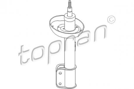 Амортизатор газовий переднiй, правий TOPRAN 206692 (фото 1)