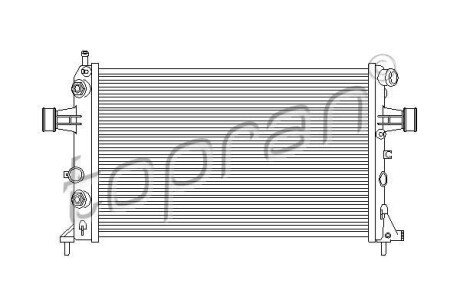 Фото автозапчасти радіатор, охолодження двигуна TOPRAN 206972