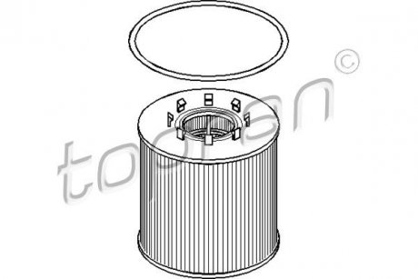 Фото автозапчасти масляный фильтр NISSAN INTERSTAR, PRIMASTAR; OPEL MOVANO, VIVARO A; RENAULT ESPACE III, ESPACE IV, LAGUNA II, MASTER II, TRAFIC II 2.2D/2.5D 07.00- TOPRAN 207 012 PL5