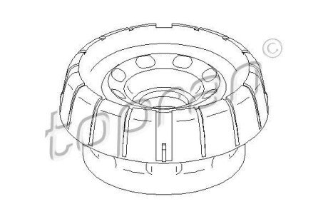 Фото автозапчастини опора стійка амортизатора TOPRAN 207501