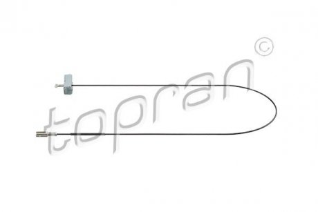 Трос стояночных тормозов Внутренний/Перед (1643мм) OPEL VIVARO A; RENAULT TRAFIC II 1.9D-2.5D 03.01- TOPRAN 208600 (фото 1)
