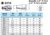 Фото автозапчасти головка E-TORX 1/4", E11, тип головки: короткая, длина 25мм TOPRAN 2410E11 (фото 2)