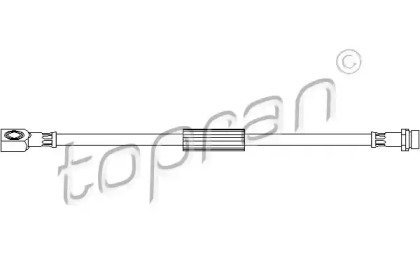 Тормозной шланг, задний левая/правая (длина 337мм, M10x1) TOPRAN 300616 (фото 1)