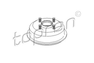 Фото автозапчасти гальмівний барабан TOPRAN 301015