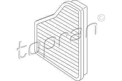 Фото автозапчасти фільтр повітря (салону) TOPRAN 400213