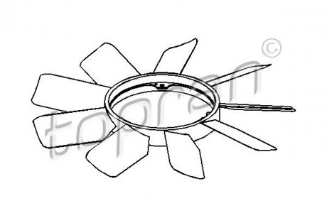 Крильчатка вентилятора TOPRAN 401 000 (фото 1)