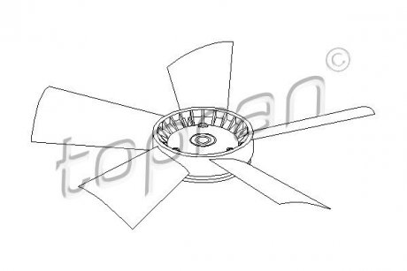 Крильчатка вентилятора TOPRAN 401 191 (фото 1)