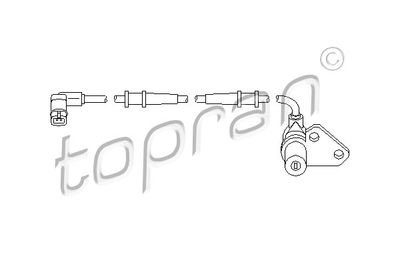Фото автозапчасти датчик частоти обертання колеса TOPRAN 401412