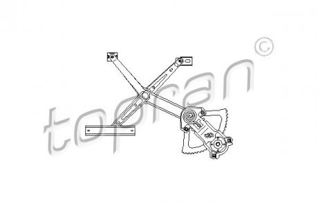 Фото автозапчасти стеклоподъемник передняя левая (ручная, количество дверей: 4) TOPRAN 401427 (фото 1)