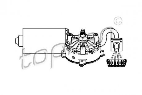 Моторчик склоочисників MERCEDES C T-MODEL (S202), C (W202) 03.93-03.01 TOPRAN 401531 (фото 1)