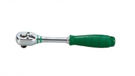 Ручка с трещоткой, 1/2 дюйма (12,5 мм), количество зубцов: 72, длина: 270 мм, тип: реверсивная, с разблокировкой, ручка: пластик TOPRAN 4101GQ72