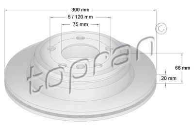 Фото автозапчастини tarcza ham. bmw TOPRAN 503014