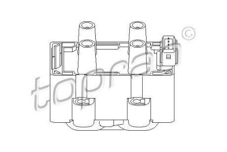 Фото автозапчасти котушка запалення TOPRAN 700221