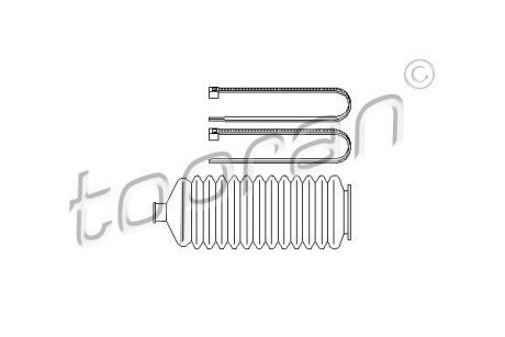 Фото автозапчасти пильовик (набір), кермове управління TOPRAN 700372