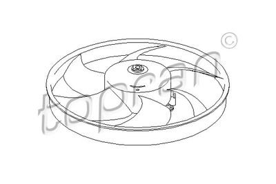 Фото автозапчасти вентилятор радиатора TOPRAN 721518