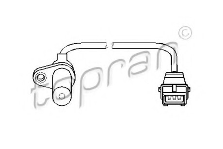 Фото автозапчасти датчик частоты вращения, управление двигателем TOPRAN 721687