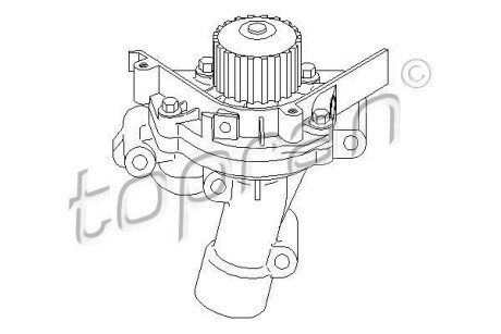 Фото автозапчастини насос води TOPRAN 722284