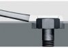 Комбінований ключ, метричний розмір: 6 мм, довжина: 104 мм, кут: 15°, покриття: сатинований хром, Cr-V / хромованадієва сталь, стандарт: МЕТРИЧНИЙ Toptul AAEX0606 (фото 4)
