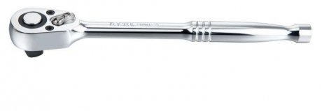 Тріскачка 1/4', кількість зубців: 36, довжина 131 мм, металева ручка Toptul CHAM0813