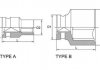 Ударная шестигранная головка 1/2", метрический размер: 9 мм, короткая, длина 38 мм Toptul KABA1609 (фото 2)