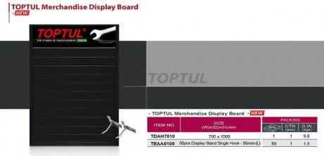 Фото автозапчасти стенд выставочный подвесной (700х1000мм) Toptul TDAH7010