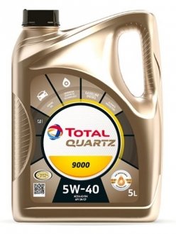 Моторное масло QUARTZ 9000 5W-40 TOTAL 148597 (фото 1)