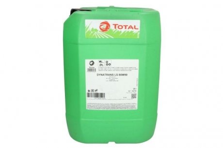 Фото автозапчастини трансмісійна олива DYNATRANS (20L +(EN) limited slip (LS)) SAE 80W90 API GL-5; GL-5 LS; MIL-L-2105D; ZF TE-ML 05C; ZF TE-ML 12C; ZF TE-ML 21C TOTAL DYNATRANS LS 80W90 20L