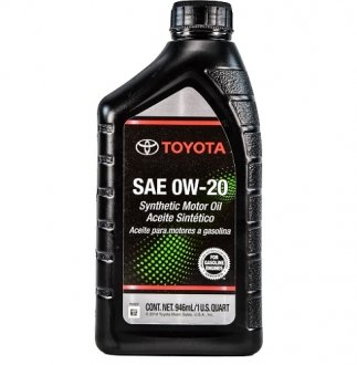 Фото автозапчастини оригінальна моторна олія синтетика Тойота 0W-20 Synthetic Motor Oil (00279-0WQTE) TOYOTA 002790WQTE