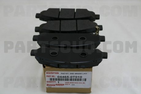 Оригинал колодки передние тормозные комплект Venza 04465-0T010 TOYOTA 044650T010 (фото 1)
