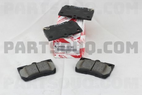 Фото автозапчасти задние колодки тормозные комплект Lexus GS IS 2005-2013 (04466-22190 0446630210 04466-30210 0446630240 04466-30240) TOYOTA 0446622190