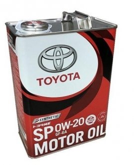 Моторное масло MOTOR OIL SP/GF6A 0W-20 (, 0888013206) TOYOTA 08880-13205