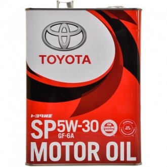 Моторна олія MOTOR OIL SP GF-6 5W-30 (, 0888013706) TOYOTA 0888013705