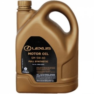 Моторное масло LEXUS MOTOR OIL SM 5W-40 (0888082790,) TOYOTA 0888083717