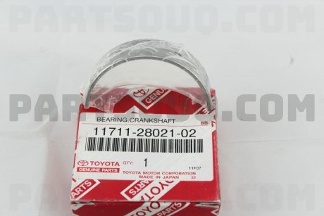 Фото автозапчасти вкладыш коренной Std Тойота 2AZFE Camry 30 40 Rav4 Solara (11711-28021-02 117112802002 11711-28020-02 117112801002 11711-28010-02) TOYOTA 117112802102