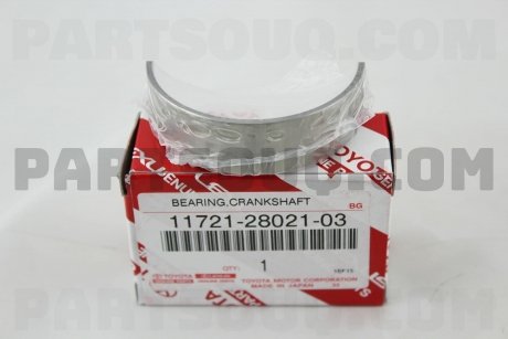 Фото автозапчасти вкладыш коренной Std 2AZFE Camry 30 40 Rav4 Solara 117212802003 117212801003 117210H04103 117210H04003 117210H03103 в наличии на складе в Киеве. Продажа и отправка по Украине, цена актуальная, прямые поставки, собственны TOYOTA 117212802103