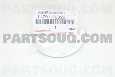 Фото автозапчасти полукольца двигателя Тойота Camry 2AZFE 30 40 Rav4 (11791-28020) TOYOTA 1179128020 (фото 1)