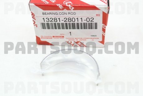 Фото автозапчасти вкладыш шатунный 2AZFE Camry 40 Rav4 Solara 13281-28011-02 132812802002 132812801002 132810H04102 132810H04002 132810H03102 132810H03002 132810H01002 TOYOTA 132812801102