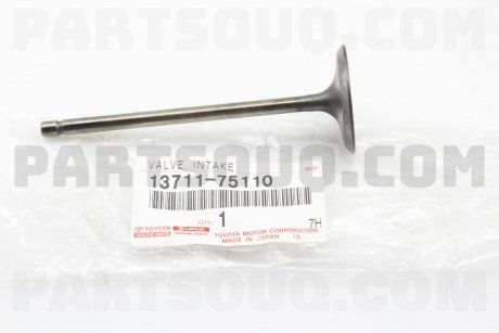 Фото автозапчастини клапан двигуна впускний 2TRFE 2.7 Prado 120 150 Hilux Fortuner 13711-75110 TOYOTA 1371175110