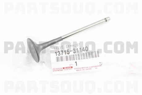 Фото автозапчасти клапан выпускной 1GRFE 3URFE Prado 120 150 FJ Cruiser Land Cruiser 200 Lexus LX 570 GX 460 13715-31140 1371538060 13715-38060 137150S010 13715-0S010 TOYOTA 1371531140