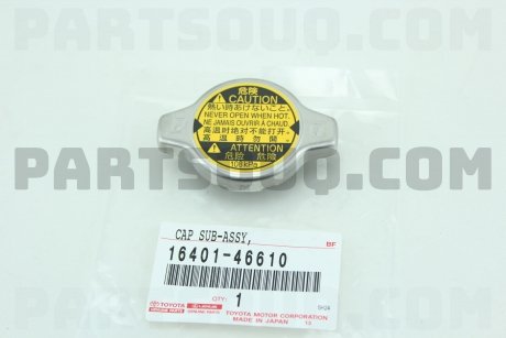 Фото автозапчасти пробка радиатора TOYOTA 1640146610