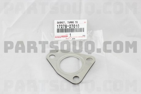 Фото автозапчастини прокладка турбіни AURIS, AVENSIS, AVENSIS VERSO, COROLLA, COROLLA VERSO, RAV 4 II 1.4D/2.0D 10.99-12.18 TOYOTA 17278-27010 (фото 1)