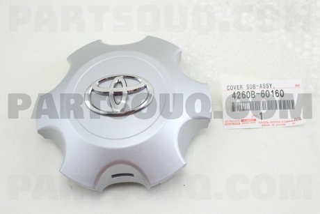 Фото автозапчастини ковпачок колісного диска TOYOTA 4260B60160