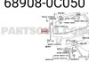 Фото автозапчасти шаровая опора Corolla 150 Auris 150 Prius Mirai Camry 70 ES 68908-0C050 689080C021 68908-0C021 Оригинальный амортизатор двери багажника Sequoia TOYOTA 689080C050 (фото 4)